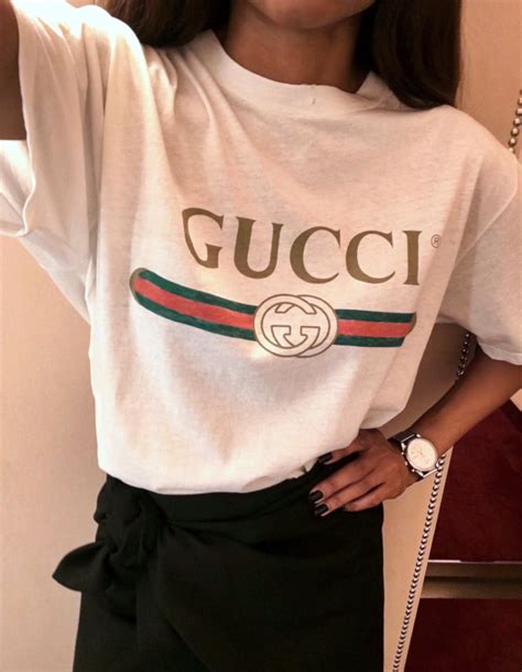 t shirt gucci fille|Gucci t shirt brand.